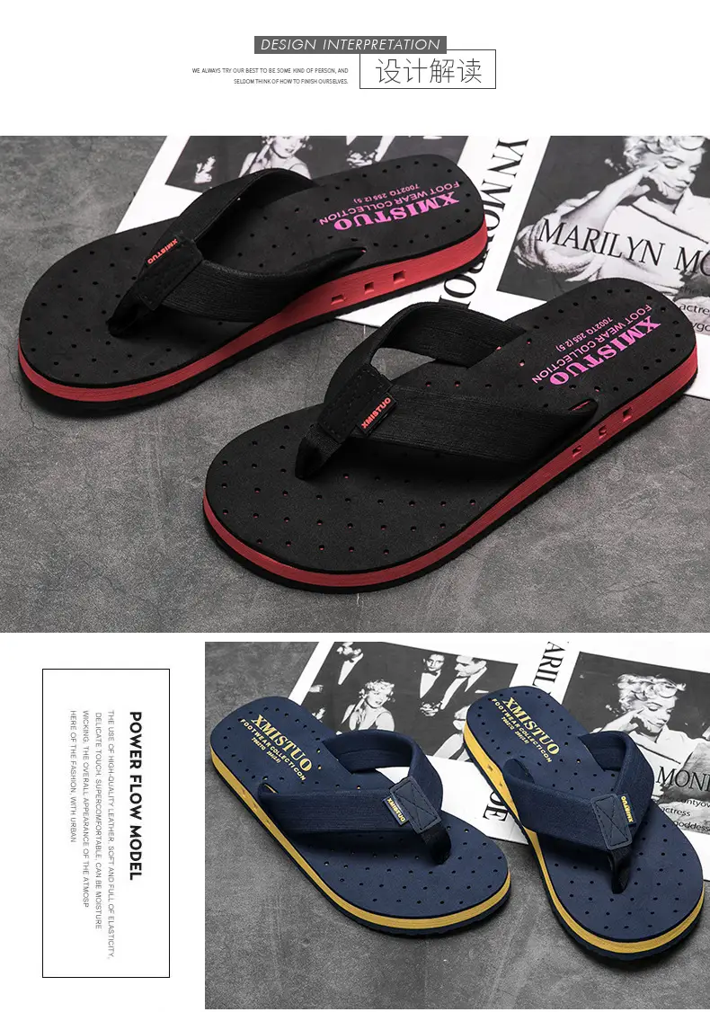 Men Cross Border Flip Flops Red Sole Open Toe Summer — feature 7