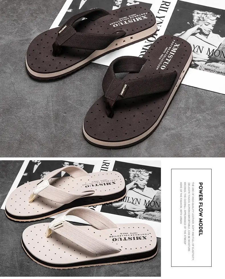 Men Cross Border Flip Flops Red Sole Open Toe Summer — feature 8