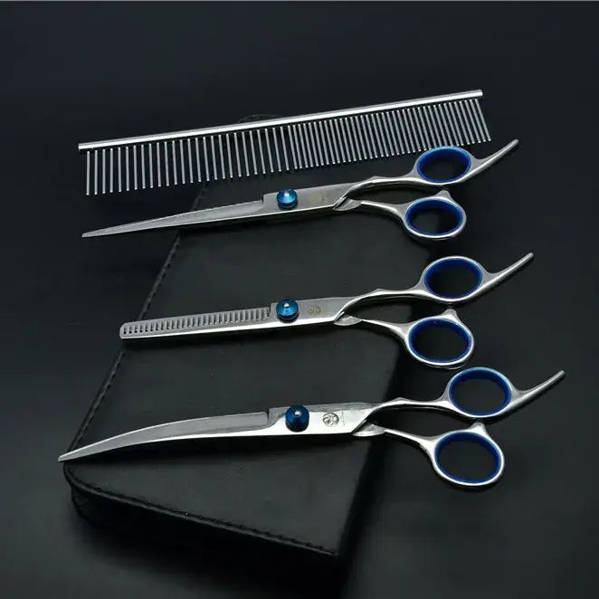 7.0 Inch Purple Dragon Hair Shear 4-Piece Set - Image 2