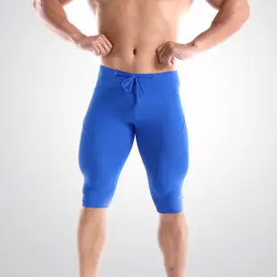 Men Blue Mesh Sports Pants Capri Length — feature 10