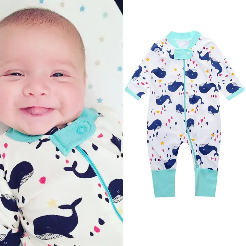 Baby Dinosaur Printed Jumpsuit Set for Newborns