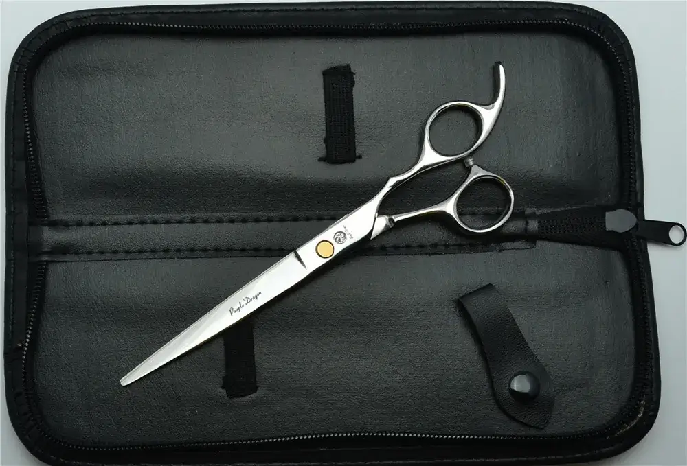 7.0 Inch Silver Gem Pet Hair Scissors - Image 4