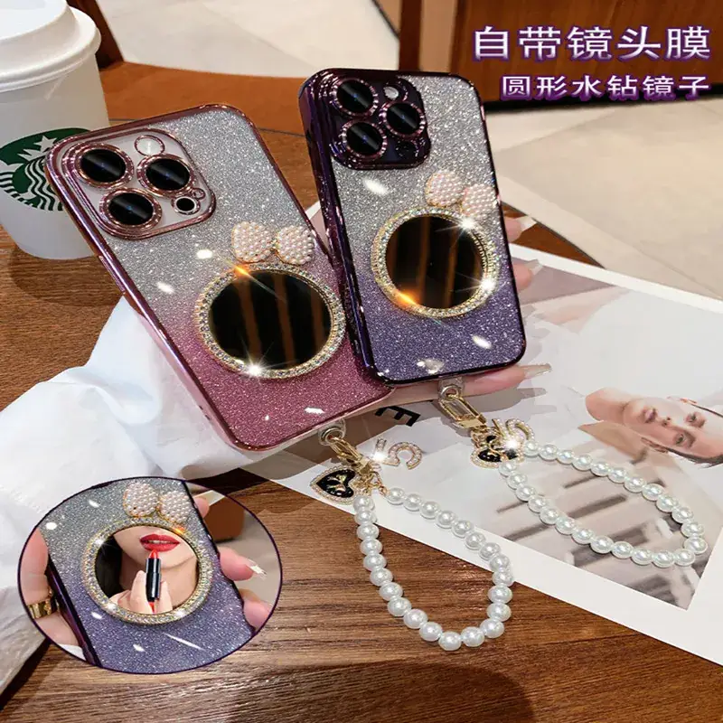 Trendy Glitter Mirror Phone Case for iPhone 16
