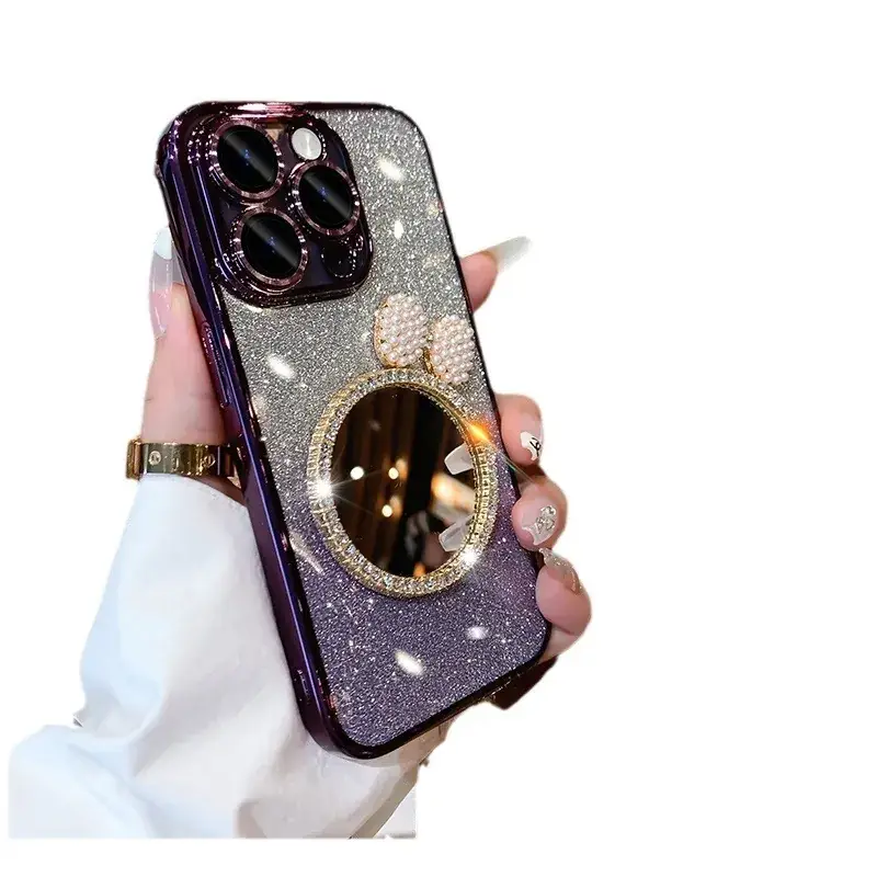 Trendy Glitter Mirror Phone Case for iPhone 16
