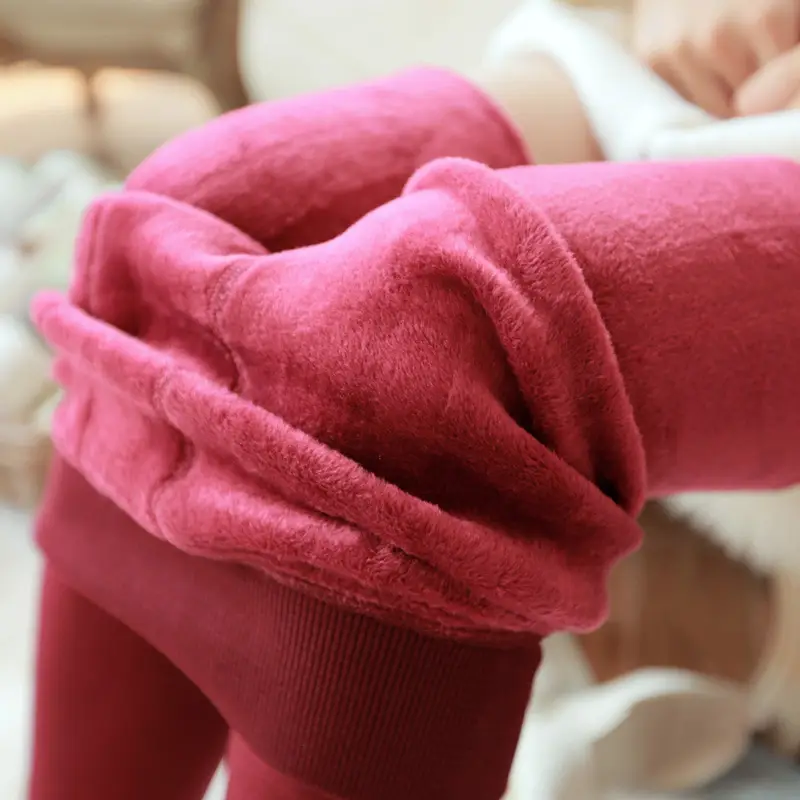 Women's Pearl Velvet Leggings All-In-One Warmth Seamless - Image 10