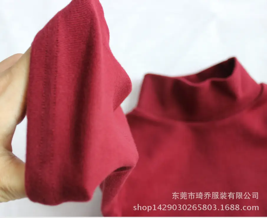New Spring Boys T-Shirt Long Sleeve Solid High Neck — feature 10