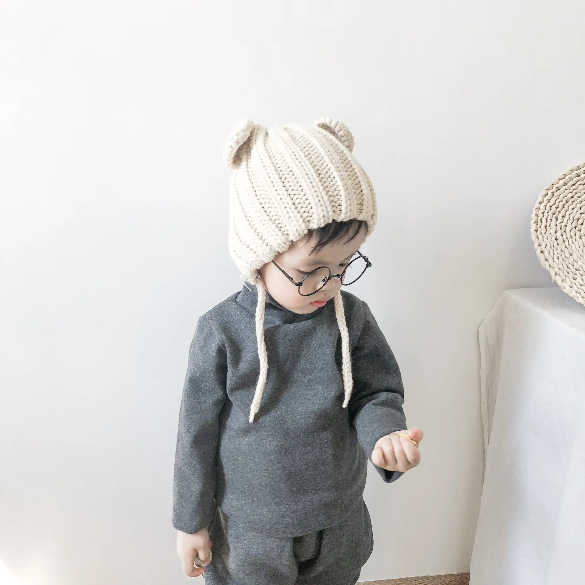 New Spring Boys T-Shirt Long Sleeve Solid High Neck — feature 5