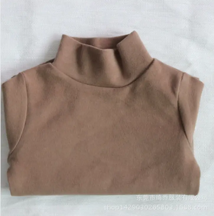 New Spring Boys T-Shirt Long Sleeve Solid High Neck - Image 3
