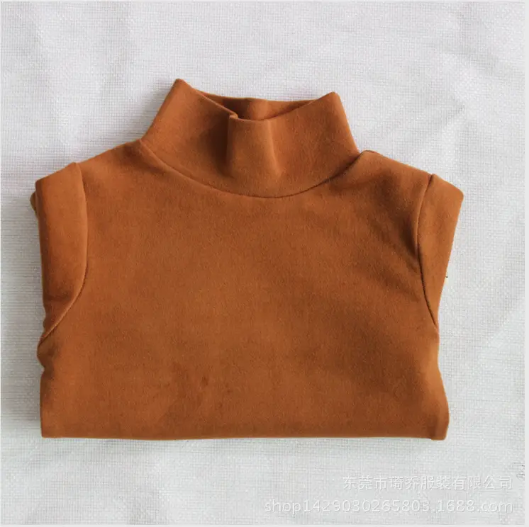New Spring Boys T-Shirt Long Sleeve Solid High Neck - Image 4