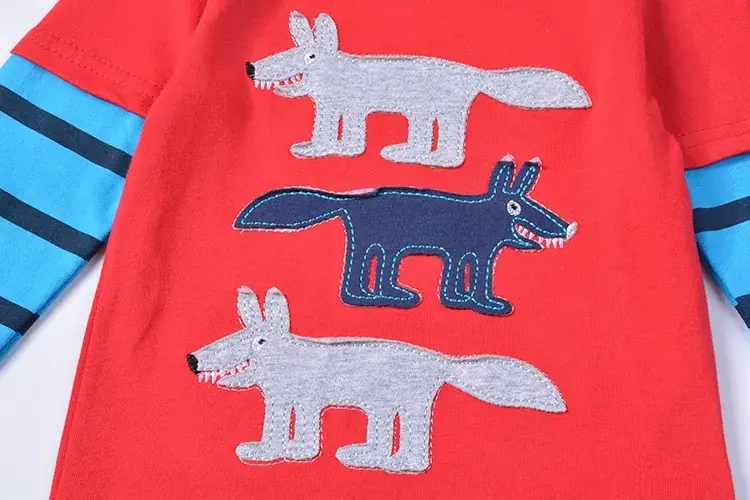 Red Long Sleeve T-Shirt for Girls Wholesale