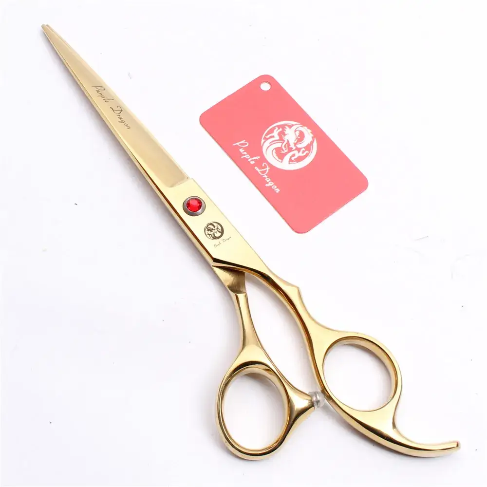 8 Inch Purple Dragon Black Electroplated Hair Scissors - Image 3