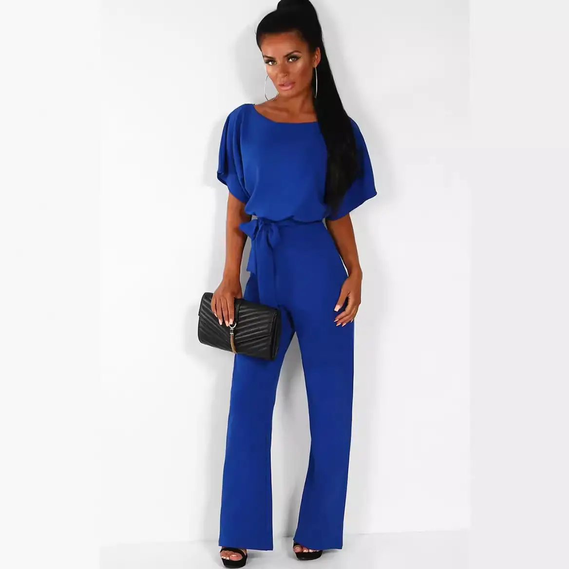 2019 Cross-Border Strappy Casual Jumpsuit Pink