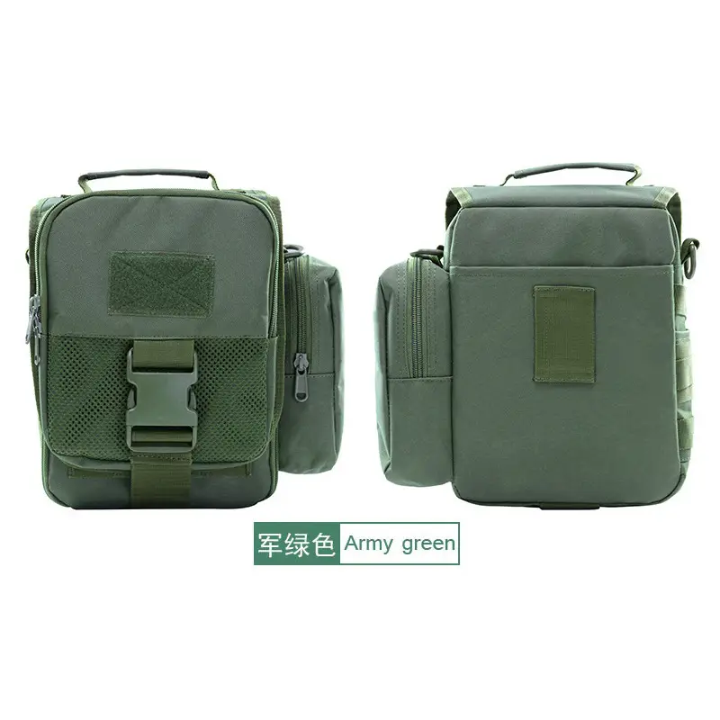 Army Green Waterproof Crossbody Bag for Men - Image 3