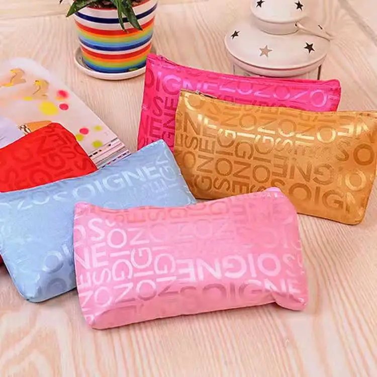 Purple Printed Cosmetic Storage Bag Small Portable - Image 9