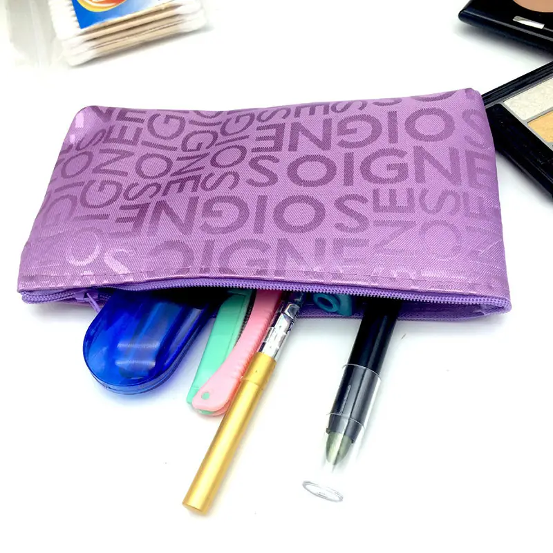 Purple Printed Cosmetic Storage Bag Small Portable - Image 11
