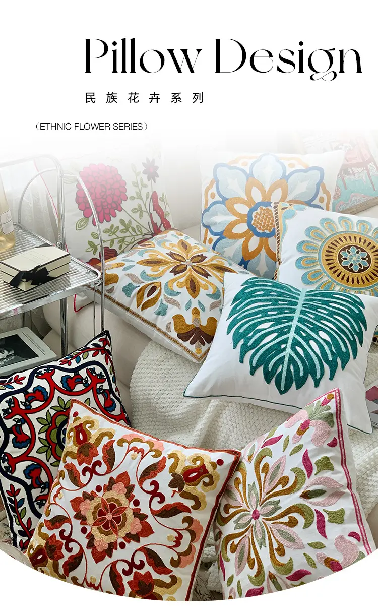 Mixed Flower Cushion Covers for Home Decor — feature 7