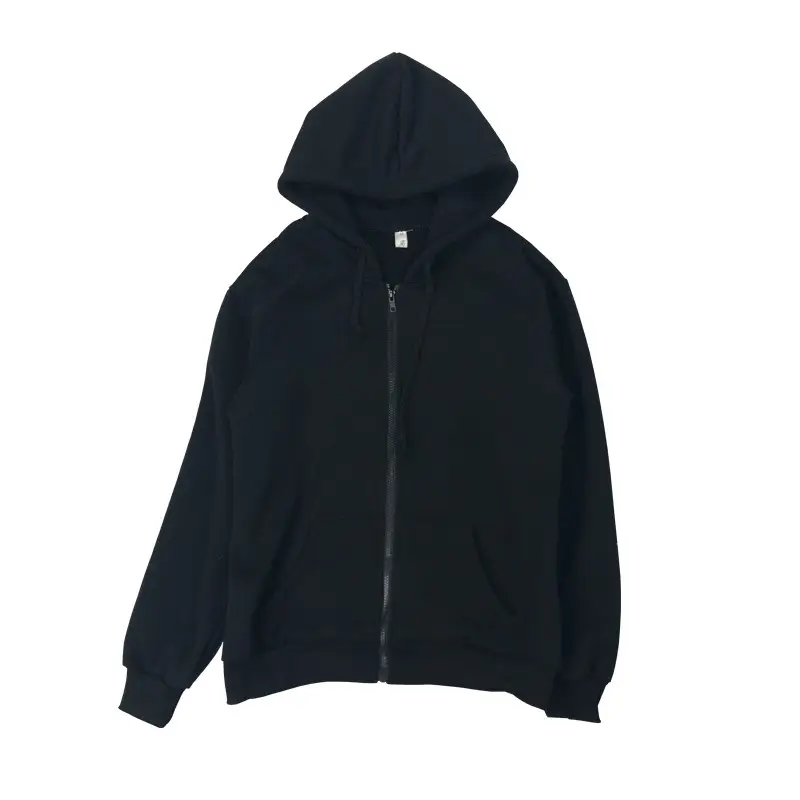 Women Korean Solid Thick Zipper Coat with Velvet Hood - Image 7