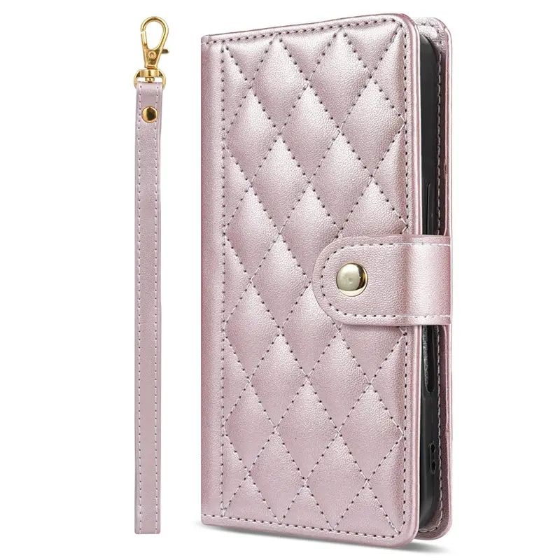 Pink Quilted Leather Phone Case for iPhone 17 - Image 2