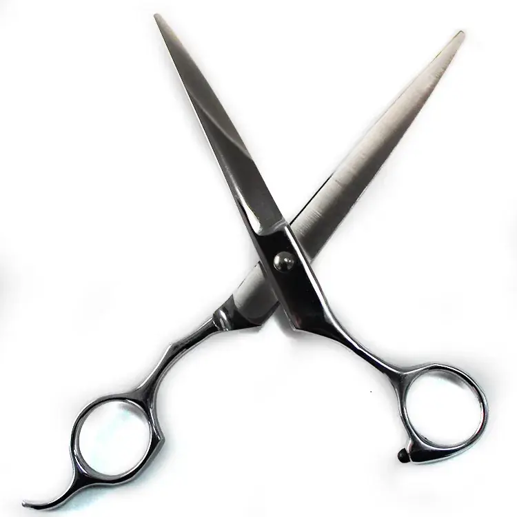 Pet Hair Scissors 7" Straight Curved for Dogs