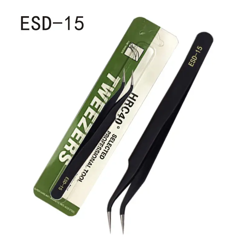 1.5mm Stainless Steel Tweezers Anti-static Repair Tools - Image 14
