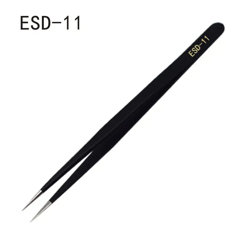 1.5mm Stainless Steel Tweezers Anti-static Repair Tools - Image 2
