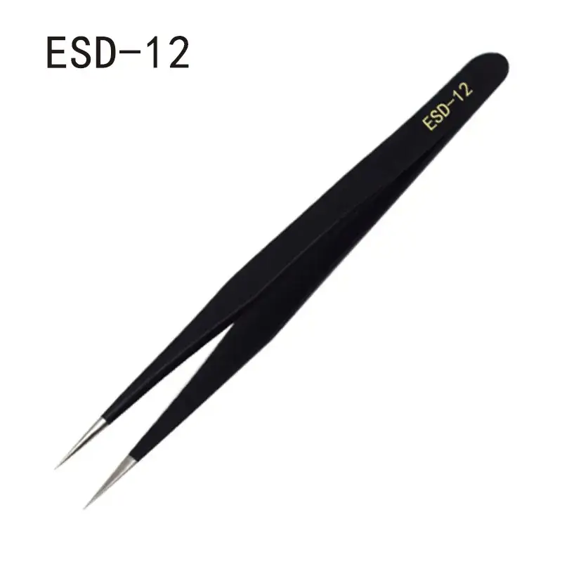 1.5mm Stainless Steel Tweezers Anti-static Repair Tools - Image 3