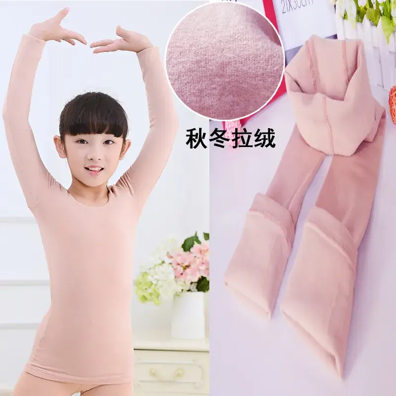 Autumn Winter Fleece Lined Kids Top Skin Tone - Image 3