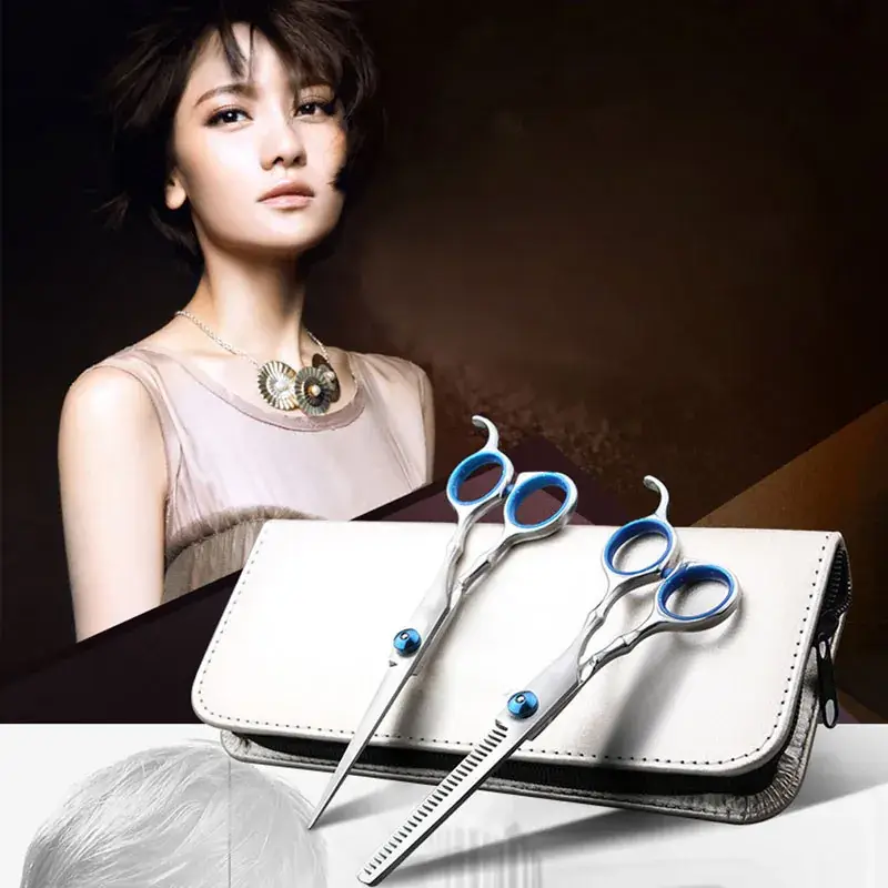 6 Inch Colorful Hair Thinning Scissors Salon Use - Image 2