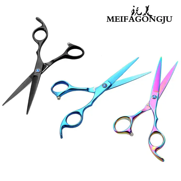 6 Inch Colorful Hair Thinning Scissors Salon Use — feature 2