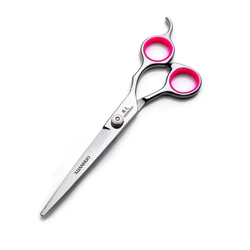 Pet Scissors 7 Inch Straight Curved Hair Trimming Set - Image 3