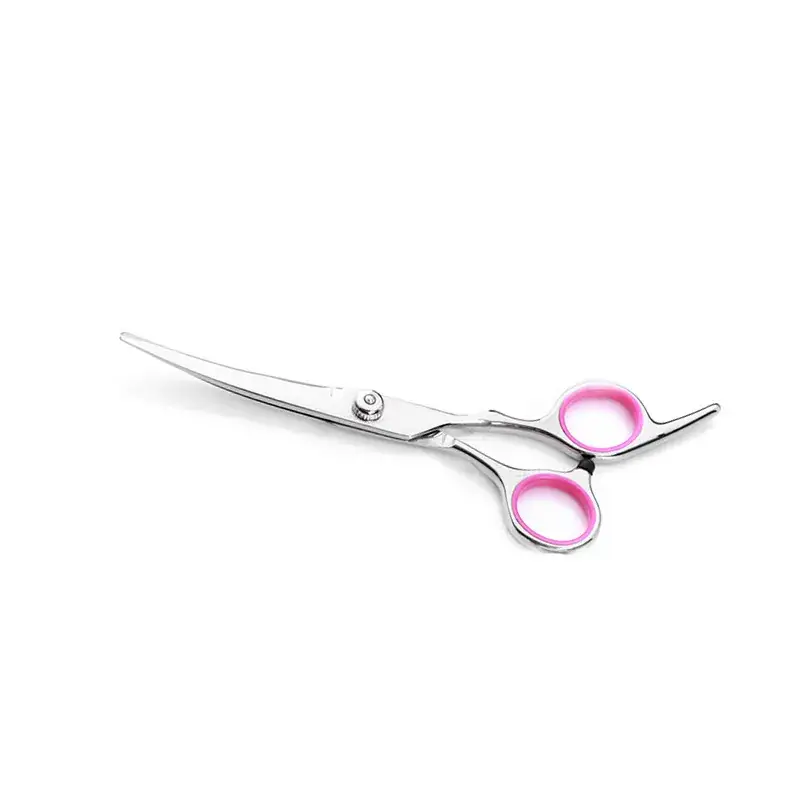 Pet Scissors 7 Inch Straight Curved Hair Trimming Set - Image 6