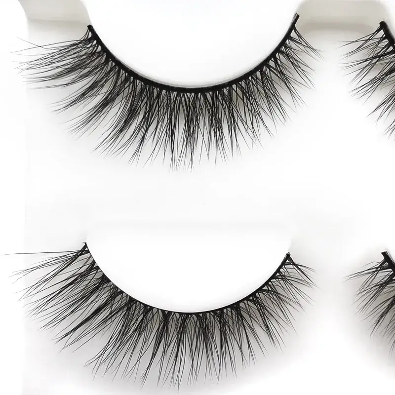 3D Mink Hair False Eyelashes Natural Eye Tail Pull Long Eyelashes Cross-border Supply 3D-X15 - Image 3