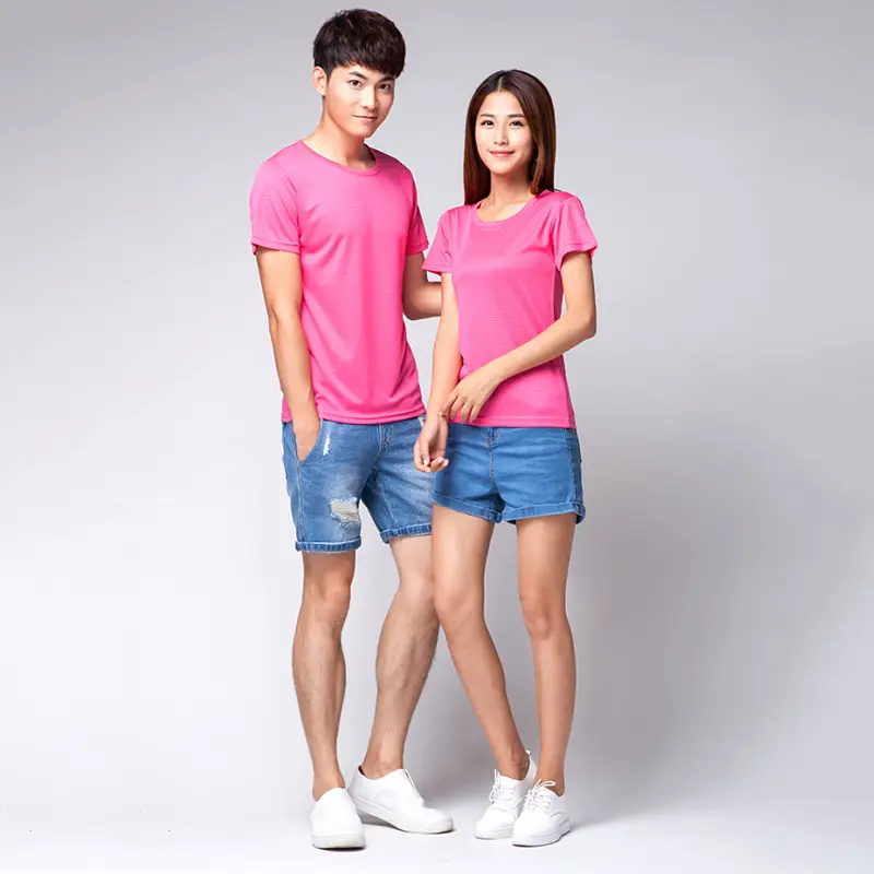 Red Jersey Grid T-Shirt for Men