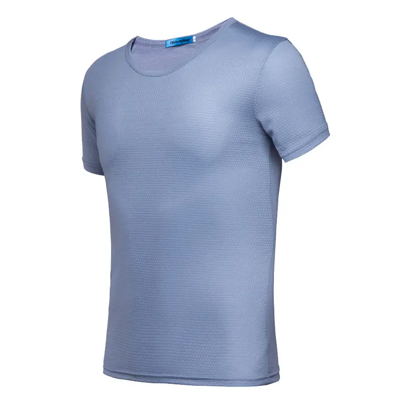 Red Jersey Grid T-Shirt for Men