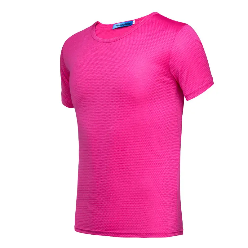 Red Jersey Grid T-Shirt for Men