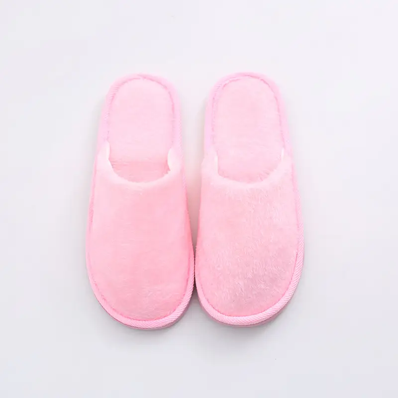 New plush indoor home autumn and winter wooden floor warm EVA moon cotton slippers Cixi