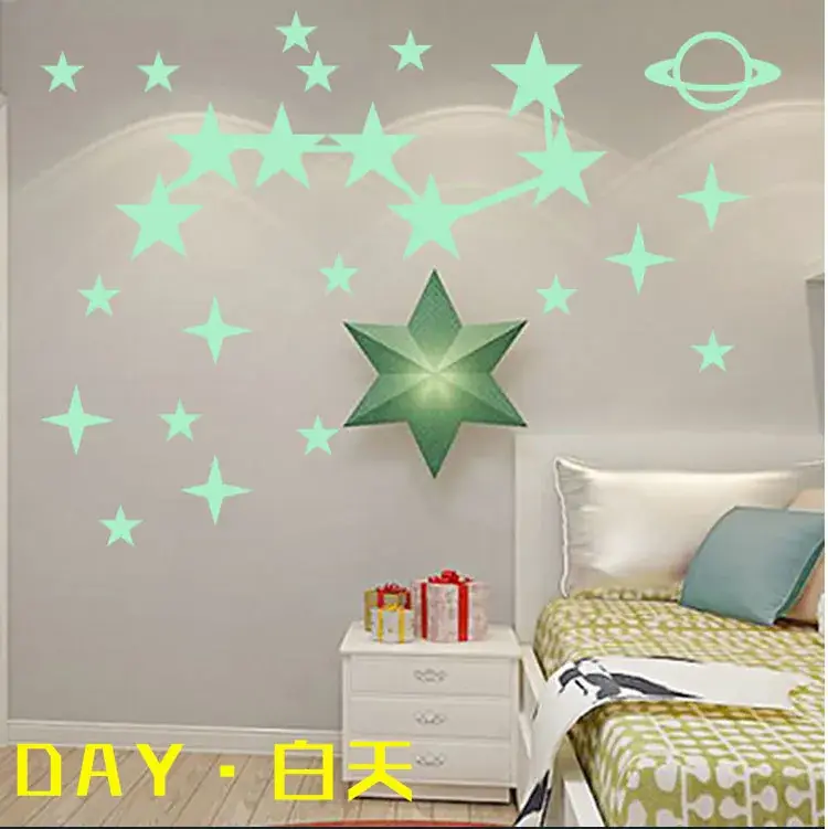 Luminous Star Wall Stickers 30 Pcs Moon Constellations — feature 34