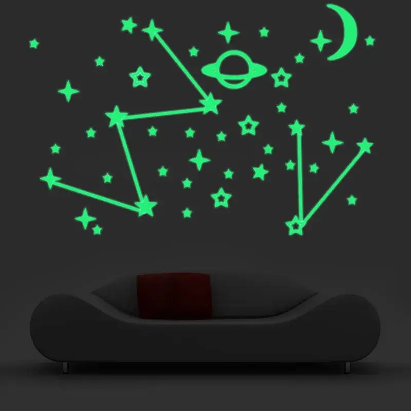 Luminous Star Wall Stickers 30 Pcs Moon Constellations — feature 47