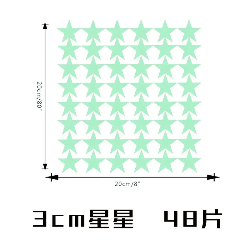 Luminous Star Wall Stickers 30 Pcs Moon Constellations - Image 2