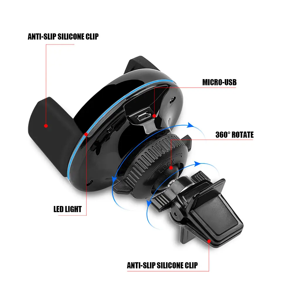 Car Wireless Charger with Suction Cup Holder - Image 5