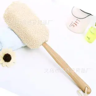 Double-Sided Massage Brush Wooden Handle Luffa Bath Brush — feature 32