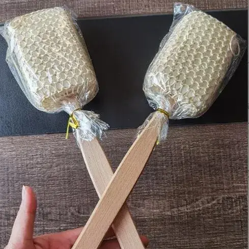 One 37x 12cm Beech wooden handle (opp insert)