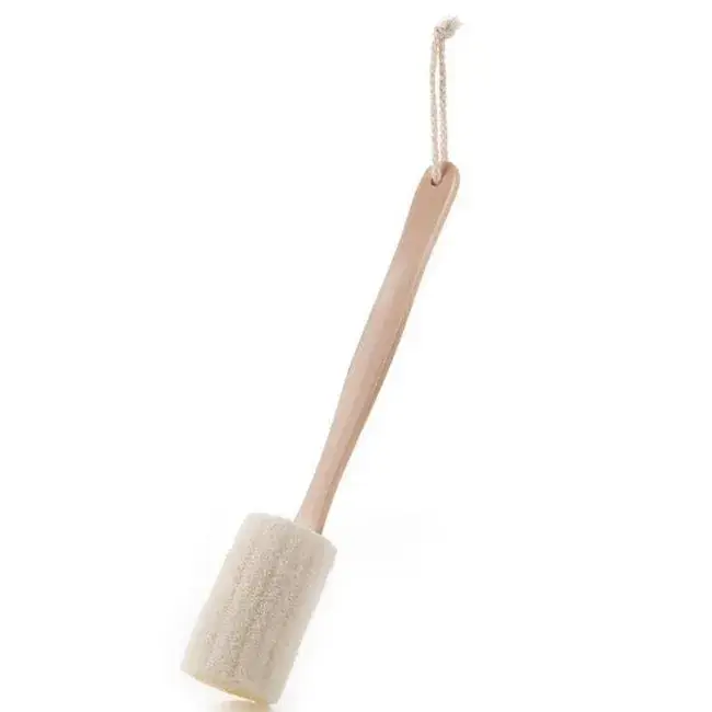 37 long wooden handle 10cm loofah brush bulk