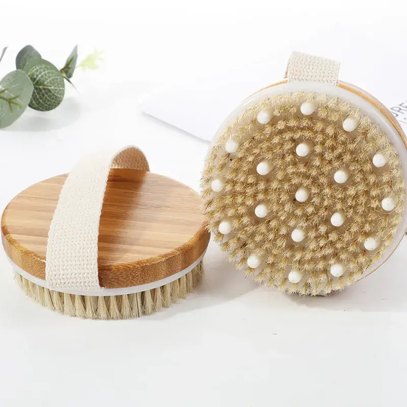 11x 11cm bamboo round head brush