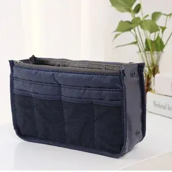 Purple Double Zipper Cosmetic Storage Bag - Image 14