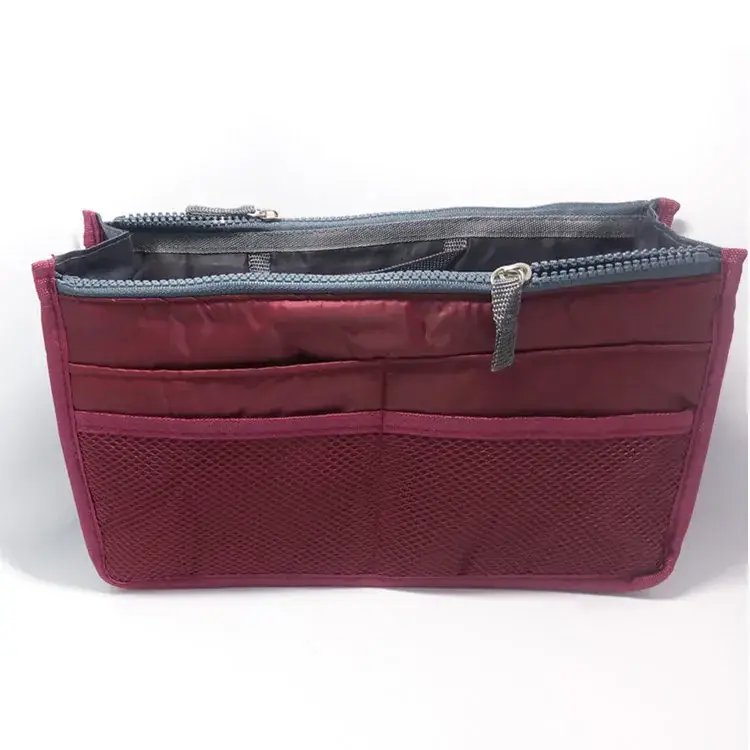 Purple Double Zipper Cosmetic Storage Bag - Image 8