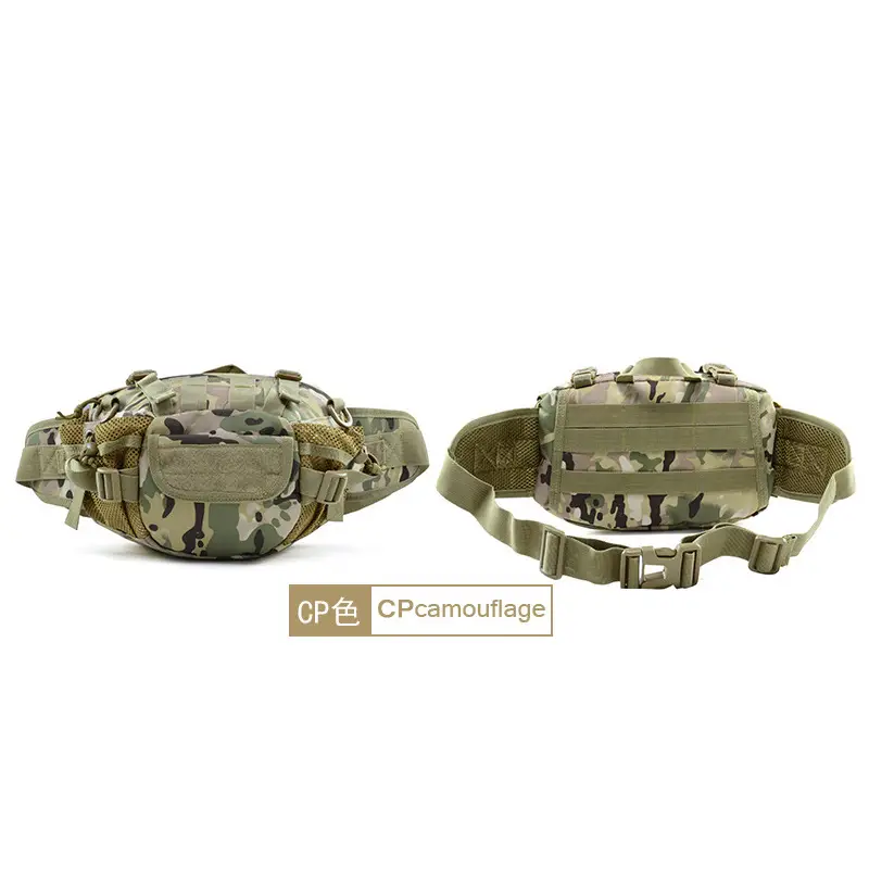 Military Camo Tactical Waist Bag for Hiking Sports Fitness - Image 3