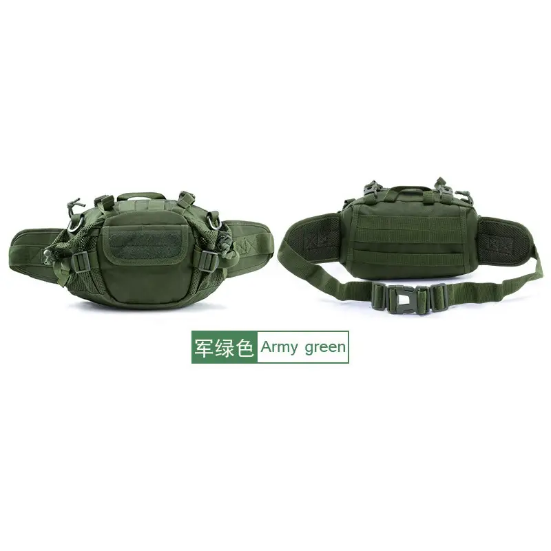 Military Camo Tactical Waist Bag for Hiking Sports Fitness - Image 4