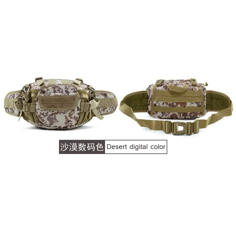Military Camo Tactical Waist Bag for Hiking Sports Fitness - Image 8