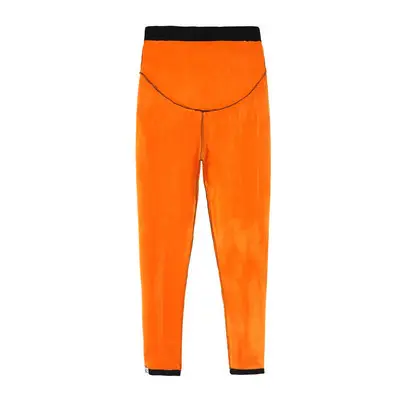 Warm Gold Velvet Padded Belly Pants for Women - Image 8